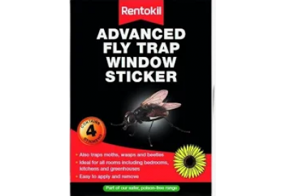 Rentokil Advanced Fly Trap Window Sticker (4 units) Flower Design